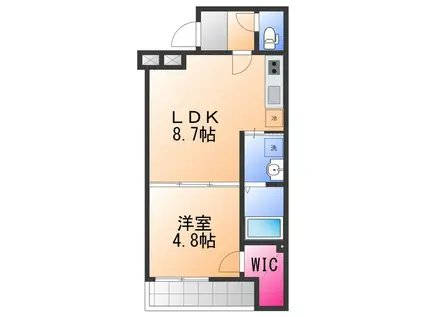 フジパレス高石3番館(1LDK/3階)の間取り写真