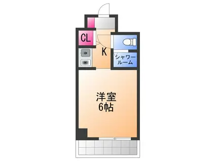 インペリアル関西エアポートC棟(1K/6階)の間取り写真
