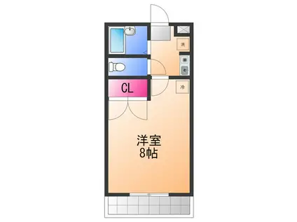 南海電鉄南海本線 羽倉崎駅 徒歩14分 3階建 築29年(1K/1階)の間取り写真