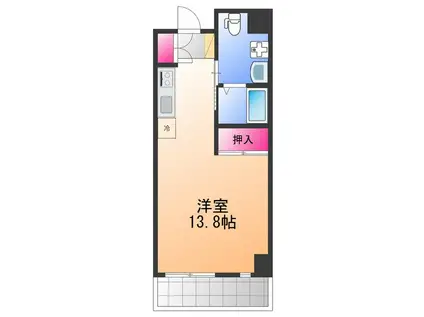 サンロワール和泉砂川(ワンルーム/5階)の間取り写真