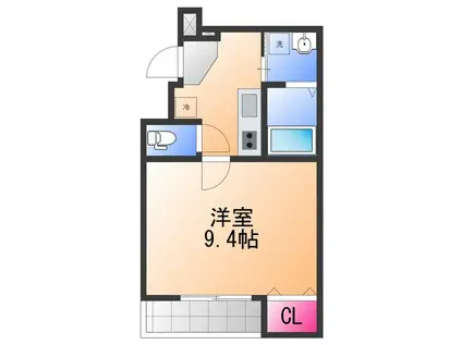 フジパレス堺諏訪森ノース(1K/3階)の間取り写真