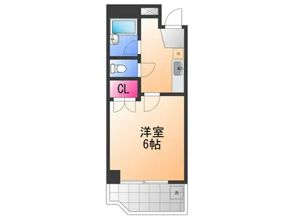 サザンポート内海(1K/4階)の間取り写真