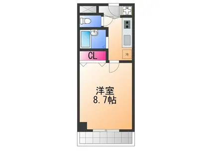 COLLECTION沼(1K/3階)の間取り写真
