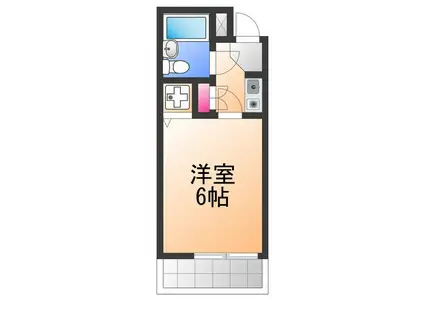 シャルマンフジ 久米田弐番館(1K/3階)の間取り写真