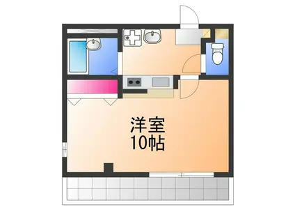 COLLECTION沼(1K/4階)の間取り写真