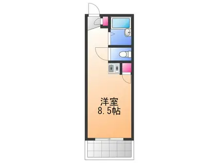 グランセオ泉佐野(ワンルーム/1階)の間取り写真