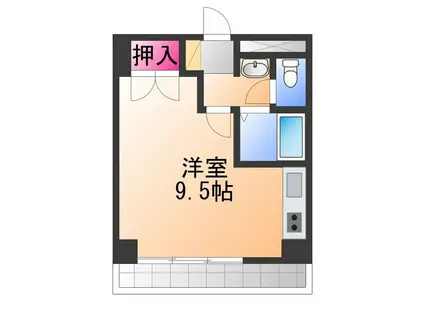 マスターズエル松之浜582(ワンルーム/1階)の間取り写真