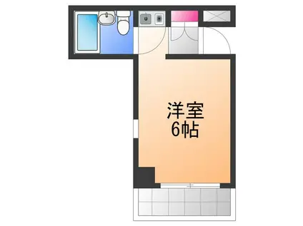 シャルマンフジ大体大(ワンルーム/4階)の間取り写真