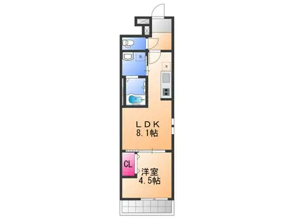 フジパレス西取石Ⅰ番館(1LDK/2階)の間取り写真