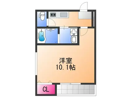 フジパレス堺鳳駅北イースト(1K/1階)の間取り写真