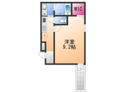 フジパレス堺鳳駅北イースト(1K/1階)の間取り写真