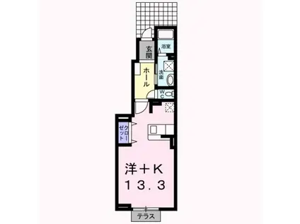 シーサイドナカノ(1K/1階)の間取り写真