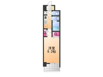 GLUCK MAISON S-SAKAI ⅩⅥ(1K/2階)の間取り写真