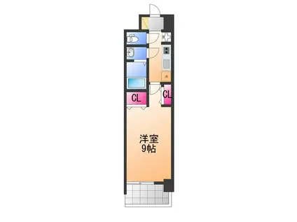 GLUCK MAISON S-SAKAI ⅩⅥ(1K/5階)の間取り写真