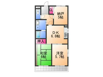 プリモディーネ高石(3DK/3階)の間取り写真