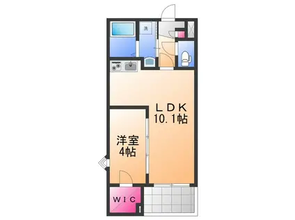 ジーメゾン岸和田グランシア (1LDK/3階)の間取り写真