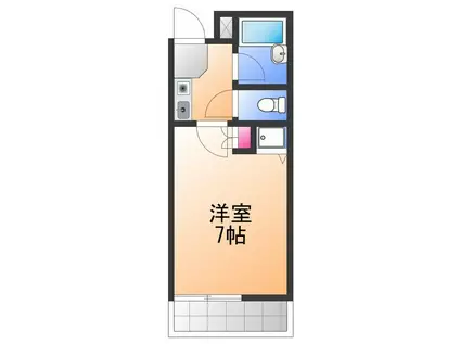 シャルマンフジ和泉大宮壱番館(1K/4階)の間取り写真