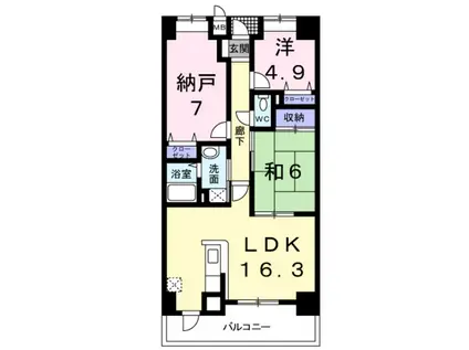セントレジデンス(3LDK/9階)の間取り写真