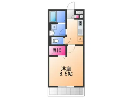 WISTERIA PLACE(1K/1階)の間取り写真