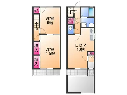 サラセニア(2LDK)の間取り写真