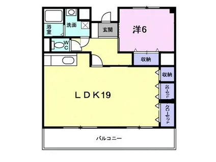 メゾンドゥスリジェ(1LDK/1階)の間取り写真