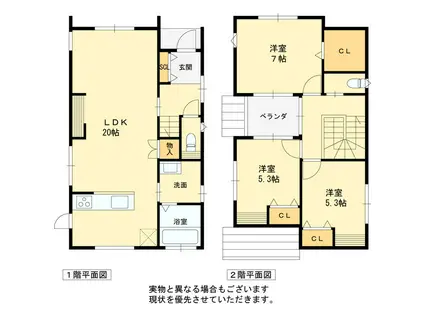 南海電鉄泉北線 光明池駅 徒歩49分 2階建 築2年(3LDK)の間取り写真