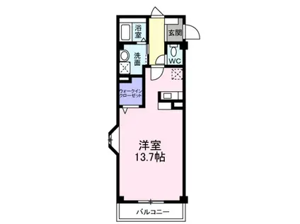 アクセス73(ワンルーム/3階)の間取り写真