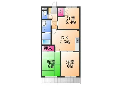 グランエクセル和泉(3DK/3階)の間取り写真