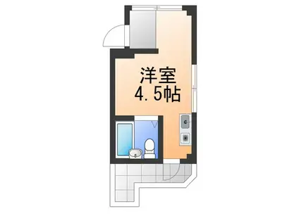 アンビロン高石(ワンルーム/2階)の間取り写真