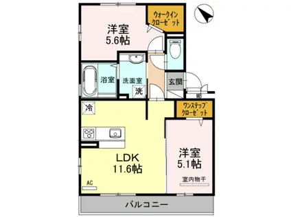ロイヤルハイツ 2(2LDK/3階)の間取り写真