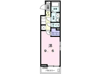 グラン フルーツ(1K/1階)の間取り写真