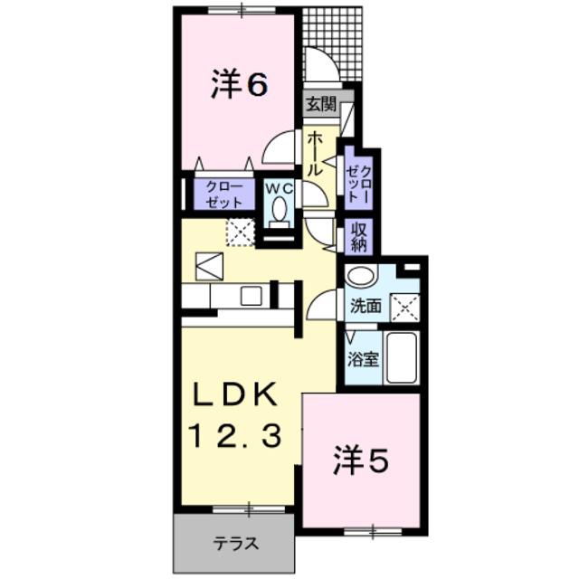 南海電鉄南海本線 吉見ノ里駅 徒歩4分 2階建 築16年(2LDK/1階)の間取り写真