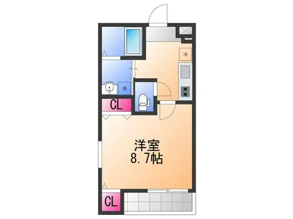 フジパレス高石駅北5番館(1K/2階)の間取り写真