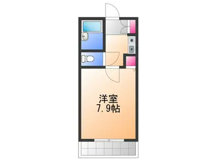 コンフォールきたんまち(1K/3階)の間取り写真