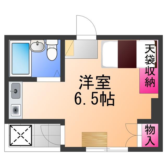 新川第5マンション(ワンルーム/4階)の間取り写真