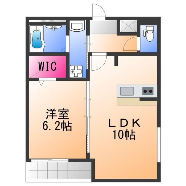 フジパレス泉大津Ⅲ番館(1LDK/1階)の間取り写真