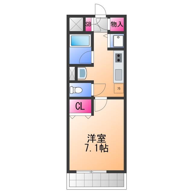 アンシャンテ(1K/2階)の間取り写真
