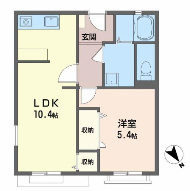メゾンアヅマ(1LDK/1階)の間取り写真