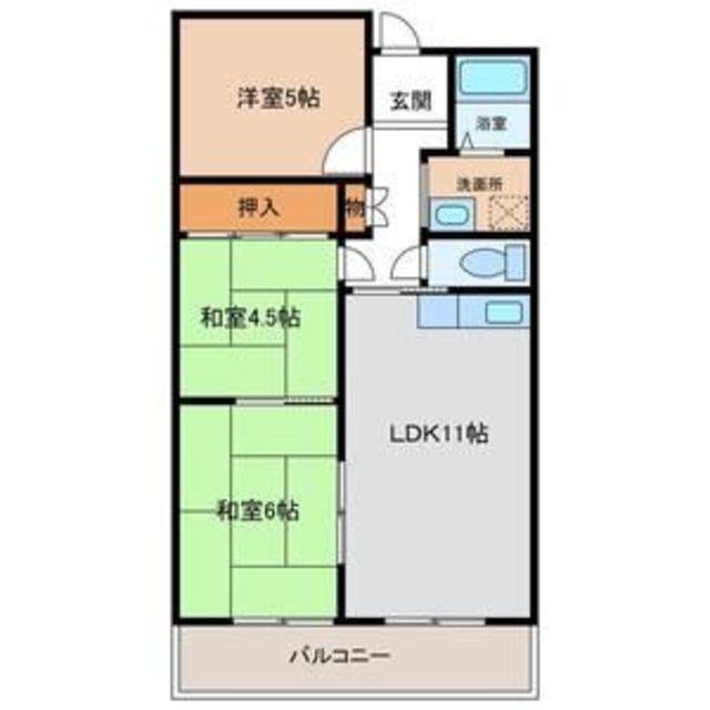 メルベーユ・246(3LDK/3階)の間取り写真