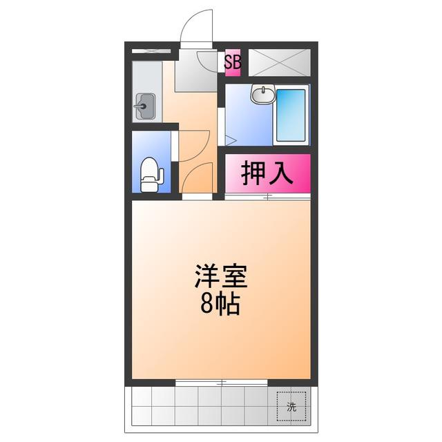 モアクレスト東豊中(1K/1階)の間取り写真