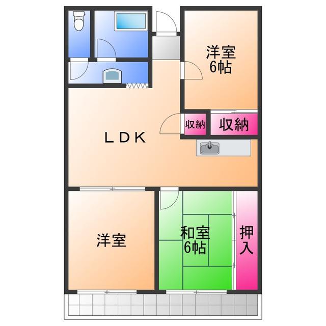グランシャリオ(3LDK/1階)の間取り写真
