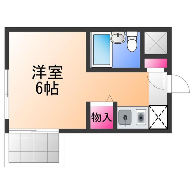 ラフォーレ池上(ワンルーム/2階)の間取り写真
