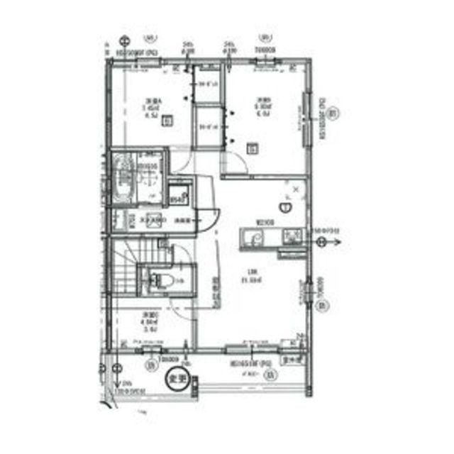 レスポワールE富木(2SLDK/2階)の間取り写真