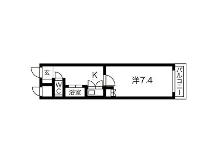 アイルームいなべ大安(1K/1階)の間取り写真