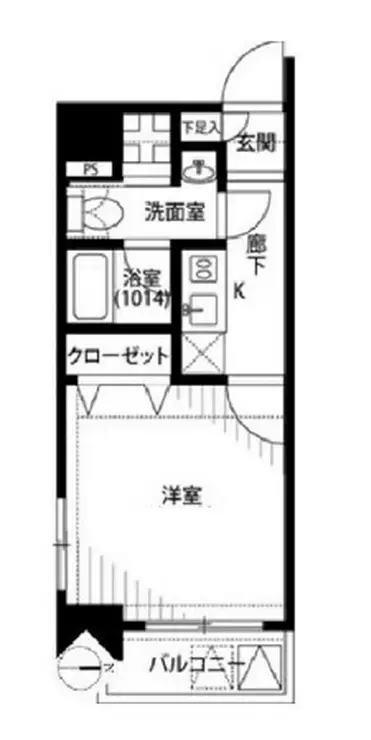 プレール・ドゥーク京橋 3階階 間取り