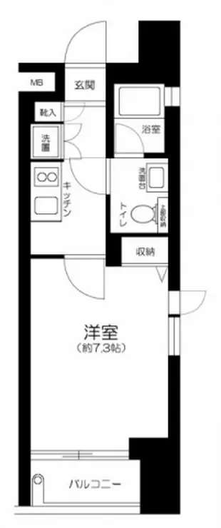 プレール・ドゥーク銀座東 9階階 間取り