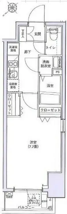 アイル上野の森NORTH 2階階 間取り