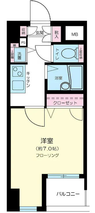 エスコート神田岩本町 10階階 間取り