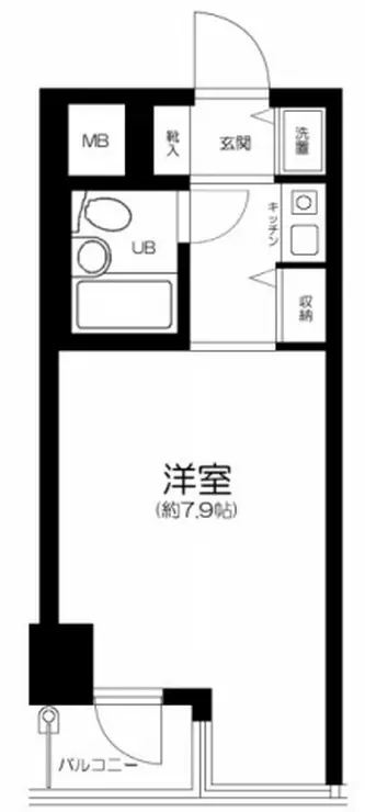 アクシルコート新大橋 4階階 間取り