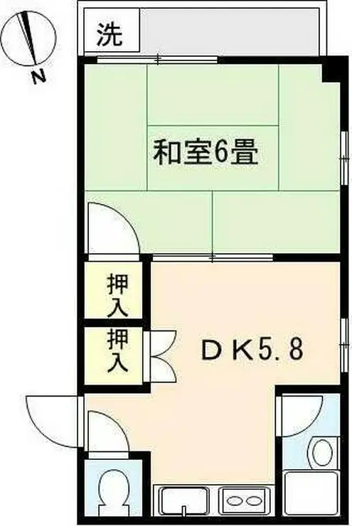 タツミハイツ 3階階 間取り